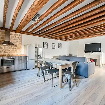 Apartman Grand 2 Pieces Typique Du Marais Párizs